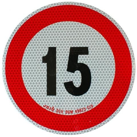Disco Adesivo Limite Di Velocità 15 Km - Foto 1