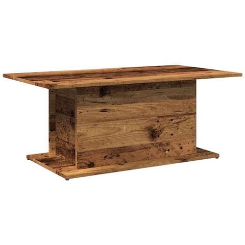 Tavolino Da Salotto Legno Antico 102x55,5x40 Cm In Truciolato - Foto 2