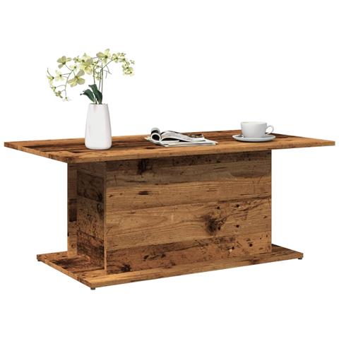 Tavolino Da Salotto Legno Antico 102x55,5x40 Cm In Truciolato - Foto 1