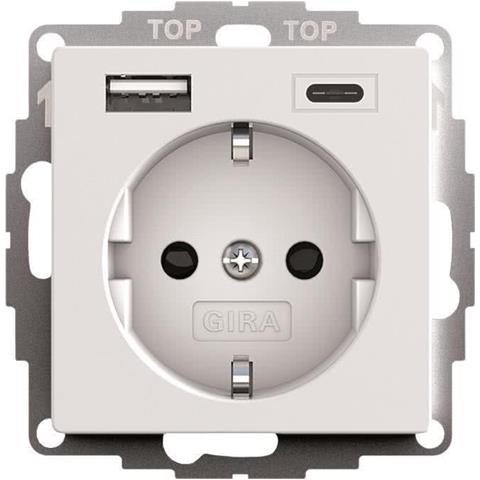 245927 Schuko Usb-spannungsversorgung 2f System 55 (245927) - Foto 1