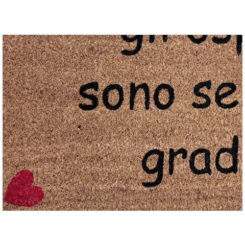 Zerbino Entrata Ingresso Casa Esterno Antiscivolo Cocco Disegno Ospiti Graditi - Foto 2