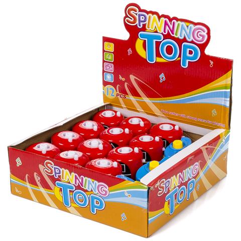 Espositore 12 Uds. Spinning Top Squid Bucket Con Luci Led Colorate E Musica. Modelli Vigilantes Assortiti. - Foto 3