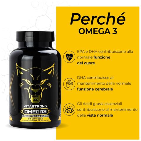 Olio Di Pesce Omega 3 2000 Mg - 700 Mg Epa, 500 Mg Dha, Vitamina E - Acidi Grassi Altamente Concentrati, 90 Capsule - Foto 2