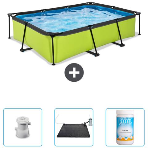 Piscina Fuori Terra - Rettangolo - 300x200x65 Cm - Groen - Include Accessori Coordinati Cb80 - Foto 1