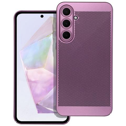 Custodia Back Cover Shell Rigida Antiscivolo Traforata Per Samsung Galaxy A35 Purple - Foto 1