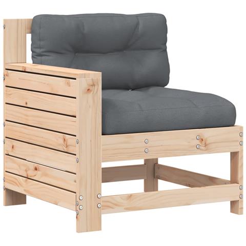 Lusso Casadino - Divano Giardino Senza Braccioli Con Cuscino Legno Massello Pino - Foto 1