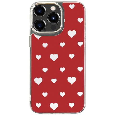 Custodia Per Telefono Con Verniciatura A Specchio - Design A Cuore Per Iphone 16 Plus - Foto 1