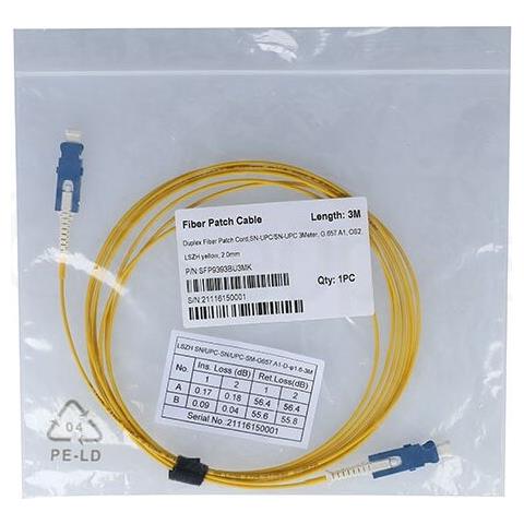 SFP9393BU3MK cavo InfiniBand e in fibra ottica 3 m SN Giallo - Foto 4