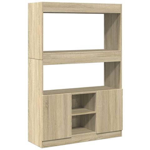 Credenza Rovere Sonoma 92x33x140 cm in Legno Multistrato - Foto 1