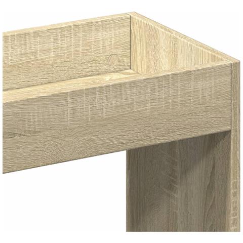 Credenza Rovere Sonoma 92x33x140 cm in Legno Multistrato - Foto 9