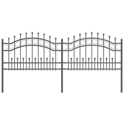 Recinzione da giardino Grigio 115 cm - Foto 1