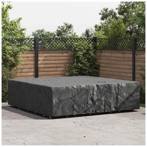 Copertura per mobili da esterno Nero 275 x 275 x 70 cm 210D - Foto 2