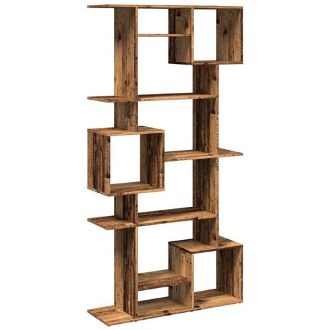 Libreria Legno Antico 92x29x188 cm in Legno Multistrato - Foto 1