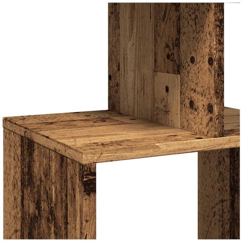 Libreria Legno Antico 92x29x188 cm in Legno Multistrato - Foto 9