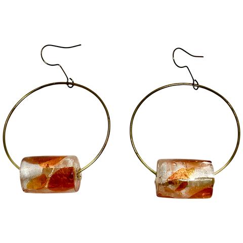 Pendente Valencia In Ottone Dorato E Cristallo Fatto A Mano - Foto 1