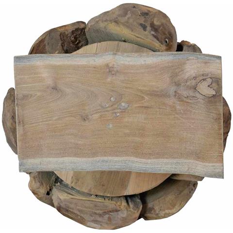 Albero di Natale Marrone 90 cm Legno massello di teak - Foto 9