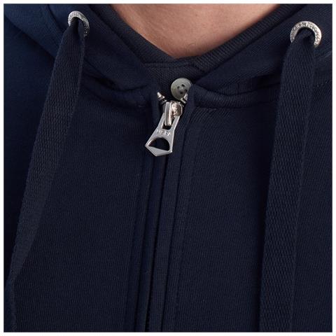 Felpa Con Cappuccio E Zip Da Uomo Us41162009 - Foto 7