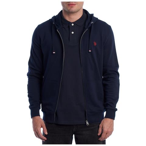 Felpa Con Cappuccio E Zip Da Uomo Us41162009 - Foto 1