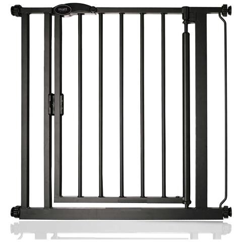 Bettacare Cancelletto Per Animali Con Chiusura Automatica, 75cm - 82cm, Nero Opaco - Foto 1