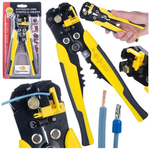 Pinza Spellafili Automatica Con Crimpatrice - Acciaio Cromato, 0,2-6 Mm² | Precisione E Durata | Per Elettricisti Ed Hobbisti - Foto 1