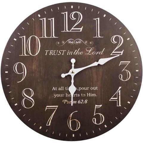 Orologio Da Parete In Legno Nero D34x2h - Foto 1