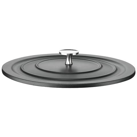 Coperchio TRADITION PRO 20 cm in Alluminio Nero con Pomolo in Acciaio - Perfetta Tenuta del Calore - Foto 1