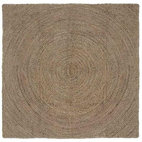 Tappeti per area Quadrato Grigio 120 x 120 cm Juta - Foto 1