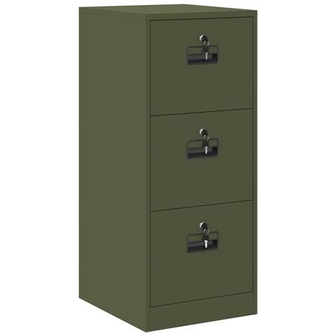 Armadio per File con cassetto Verde oliva 44 x 50 x 106.5 cm - Foto 1