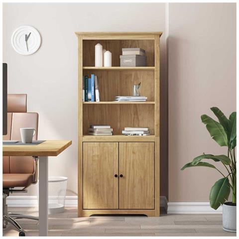 Libreria BODO Marrone miele 82 x 40 x 173 cm Legno multistrato - Foto 2