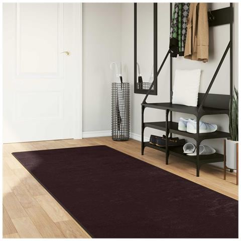Runner Tappeto MARSA Antracite 350 x 100 cm Poliestere e PVC - Foto 2