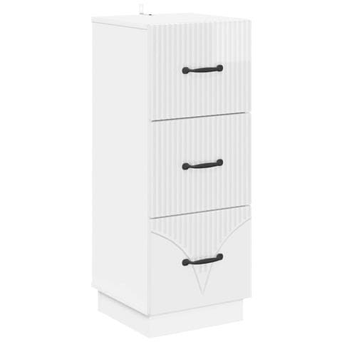 Mobile con Cassetti Bianco Lucido 33 x 34,5 x 87 cm - Foto 1