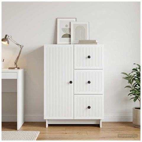 Credenza Bianco 66 x 34,5 x 90 cm Legno ingegnerizzato - Foto 2