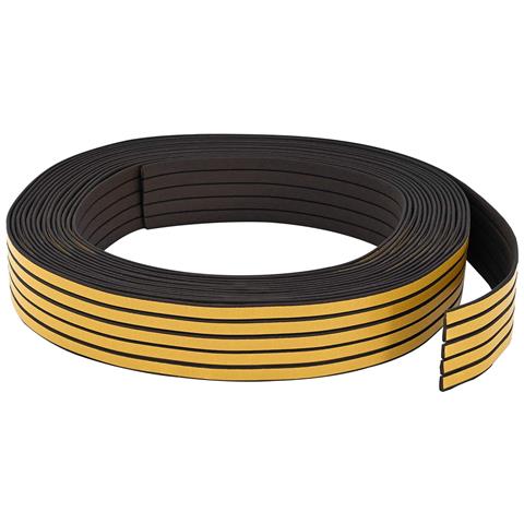 Nastro adesivo per finestre Nero 9 x 3 mm 25 m Schiuma EPDM - Foto 2
