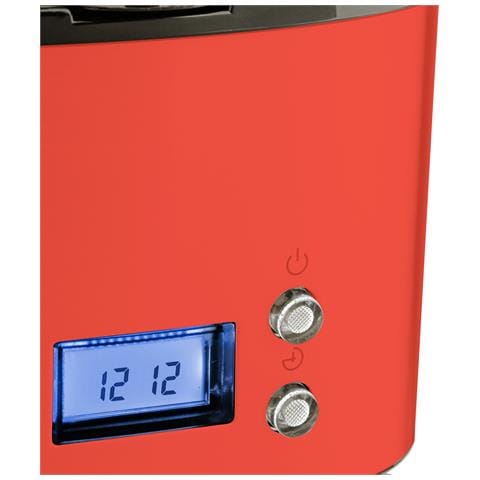 Macchina per caffé americano MG30 RED, con filtro in acciaio inox da 1,5 l (12 tazze), caraffa in vetro graduato, mantenimento in caldo - Foto 2