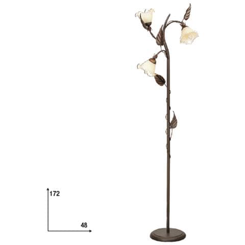 I-AUTUNNO / PT3 - Lampada da terra Marrone Autunno 40 Watt cm ø48 x 172 - Foto 1