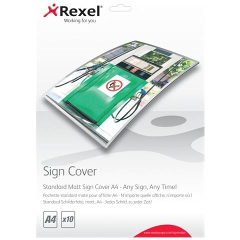 10 pouches sign maker a4 125micron antiriflesso rexel - Foto 2