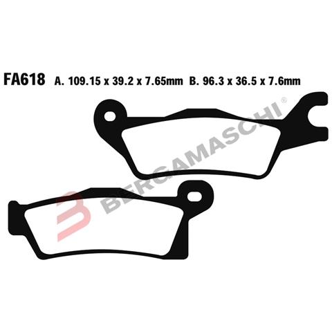 B1r R1461800 Pastiglie R Can Am Outlander800/1000 12- Renegade Fa618r - Foto 1