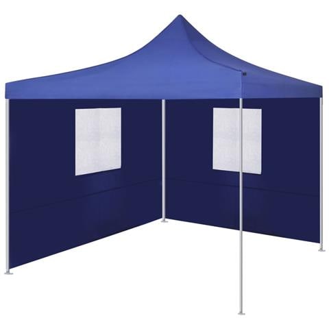 Tenda Pieghevole Con 2 Pareti 3x3 M Blu - Foto 1