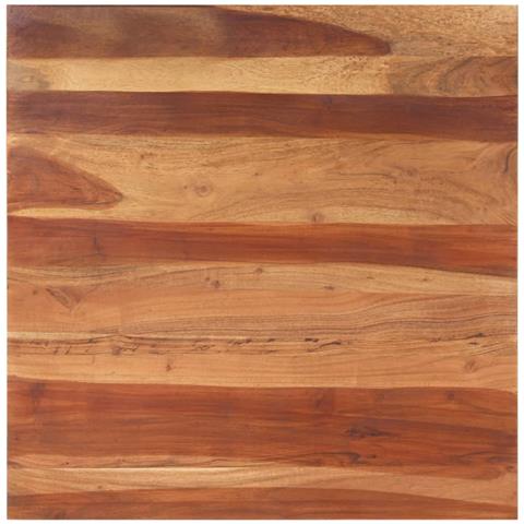 Piano Tavolo in Legno Massello di Acacia 15-16 mm 80x80 cm - Foto 1