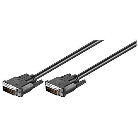 0.5m Dual Link DVI-D Cable 0.5m DVI-D DVI-D Nero cavo DVI - Foto 2