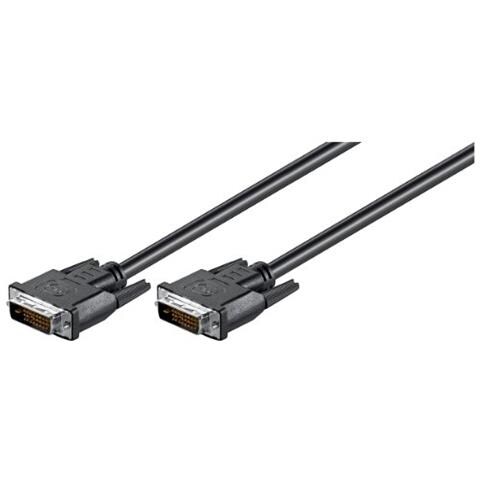 0.5m Dual Link DVI-D Cable 0.5m DVI-D DVI-D Nero cavo DVI - Foto 1