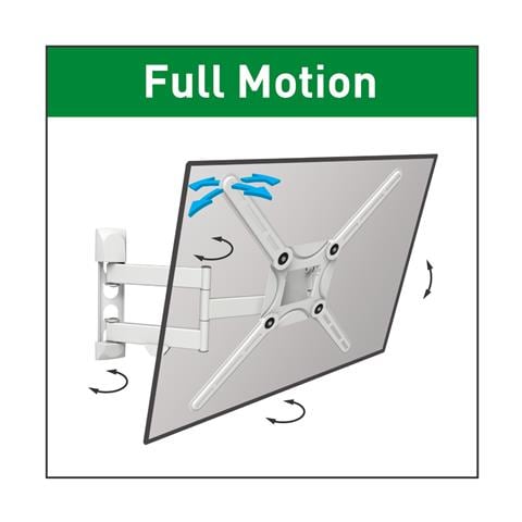 3400W supporto da parete per tv a schermo piatto 165,1 cm (65") Bianco - Foto 6