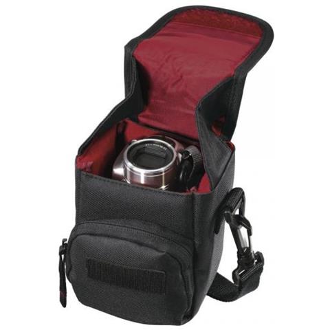 Hama Valletta Custodia Compatta Nero (hama Valletta 90 Compact Camera Case, Belt Loop, Shoulder Strap, Black, 9 X 8 X 13 - Foto 1