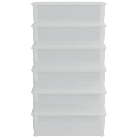 Contenitori In Plastica 6 Pz 25 L Impilabili - Foto 2