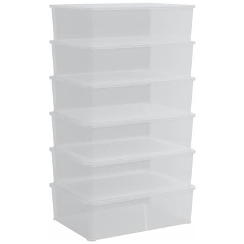 Contenitori In Plastica 6 Pz 25 L Impilabili - Foto 1