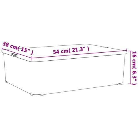 Contenitori In Plastica 6 Pz 25 L Impilabili - Foto 4