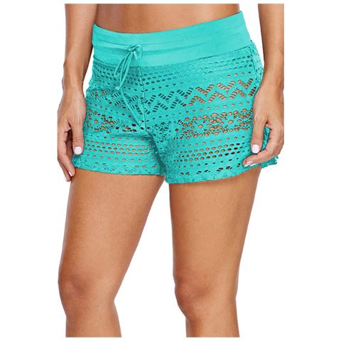 Costume Da Bagno Per Donna Pethuel Pantaloncini Da Mare Yy-0512-28 Verde - Foto 1
