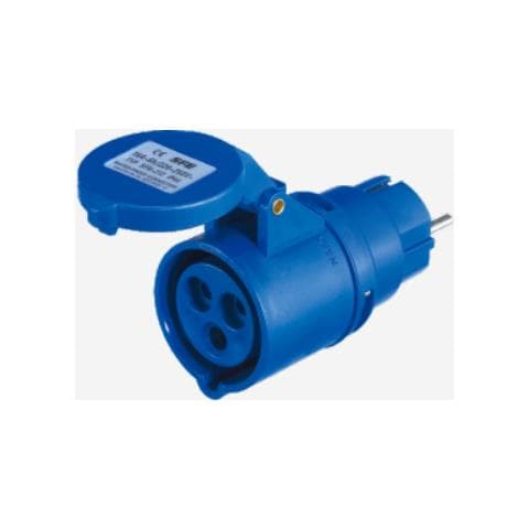 Adattatore Presa Indust. Spina Schuko 16A 2P+T 220-250V IP44 - Foto 1