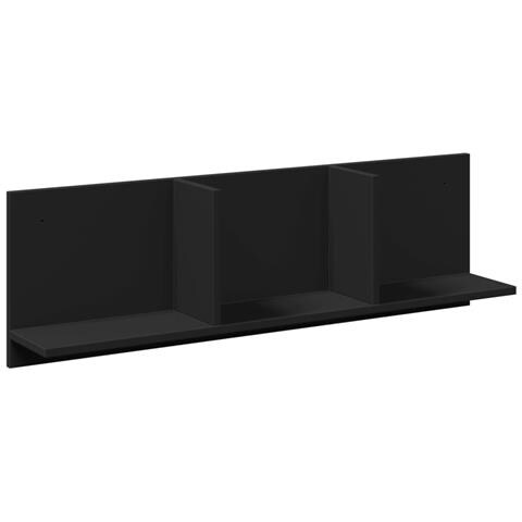 Mobile A Parete 100x16,5x30 Cm Nero In Truciolato - Foto 2