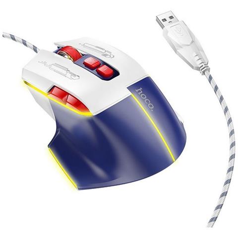 Professional Gaming Mouse A Filo Optical Gm31 3600 Dpi White Blu Led - Foto 1